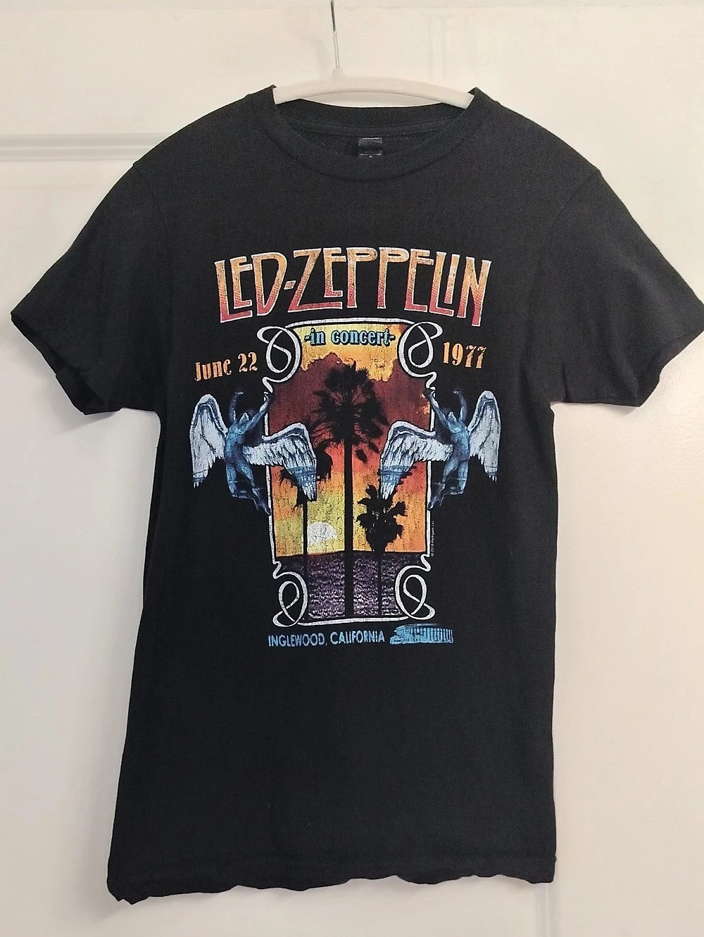 tultex Led Zeppelin Graphic Tee Black XS